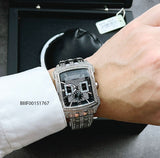 Bulova Crystal Collection Black Dial Silver Steel Strap Watch for Men - 98C108 Buy Now By Bulova