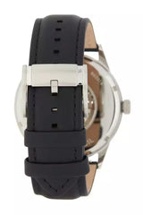 Fossil Flynn Mechanical Black Dial Black Leather Strap Watch for Men - BQ2216 Buy Now By Fossil