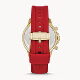 Fossil Bannon Multifunction Black Dial Red Silicone Strap Watch for Men - BQ2499 Buy Now By Fossil