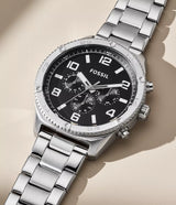Fossil Brox Multifunction Black Dial Silver Steel Strap Watch for Women - BQ2797 Buy Now By Fossil