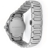 Shop Burberry The Classic Round Black Dial Silver Steel Strap Watch for Men - BU10005 in USA