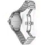Shop Burberry The Classic Blue Dial Silver Steel Strap Watch for Men - BU10007 in USA