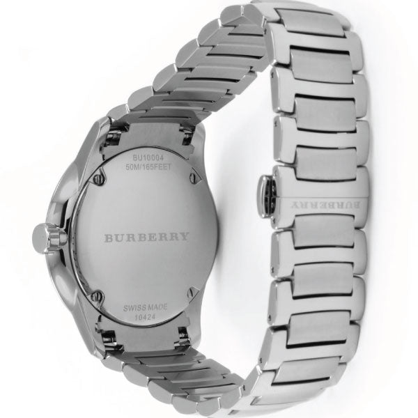Shop Burberry The Classic Silver Dial Silver Steel Strap Watch for Men - BU10004 in USA