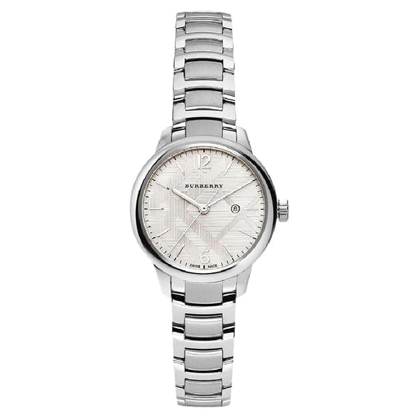 Shop Burberry The Classic Silver Dial Silver Steel Strap Watch for Men - BU10004 in USA