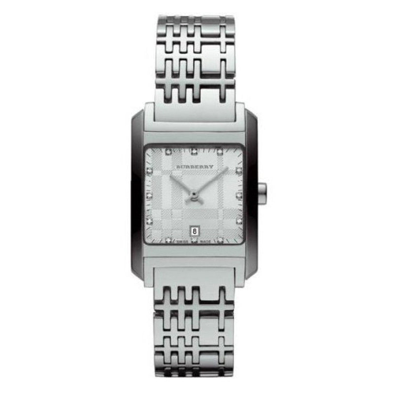Burberry Heritage Diamond White Dial Silver Stainless Steel Strap Watch for Women - BU1583 Buy Now By Burberry