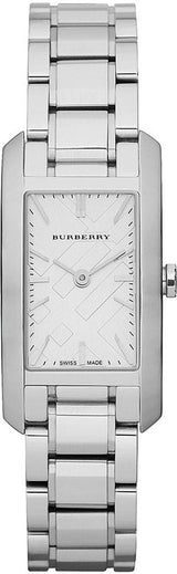 Shop Burberry Heritage Silver Dial Silver Steel Strap Watch For Women - BU9500 in USA