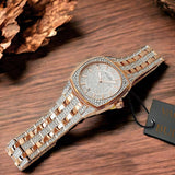 Bulova Phantom Crystal Silver Dial Two Tone Steel Strap Watch for Men - 98B324 Buy Now By Bulova