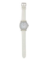 Burberry The Britain Diamonds Mother of Pearl Dial White Leather Strap Watch for Women - BBY1800 Buy Now By Burberry