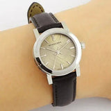 Burberry The City Beige Dial Brown Leather Strap Watch for Women - BU9208 Buy Now By Burberry
