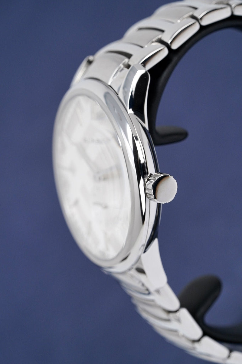 Shop Burberry The Classic Silver Dial Silver Steel Strap Watch for Men - BU10004 in USA