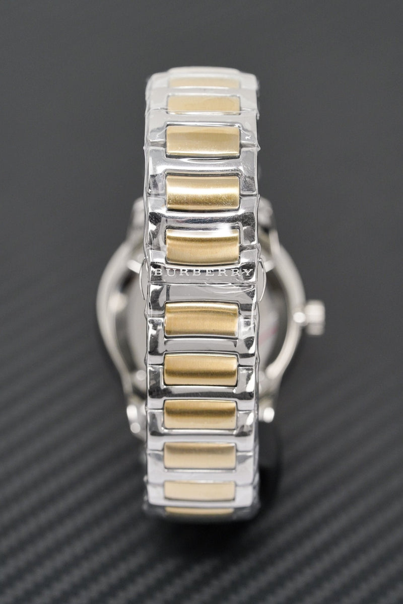 Shop Burberry The Classic Gold Dial Two Tone Steel Strap Watch for Men - BU10011 in USA
