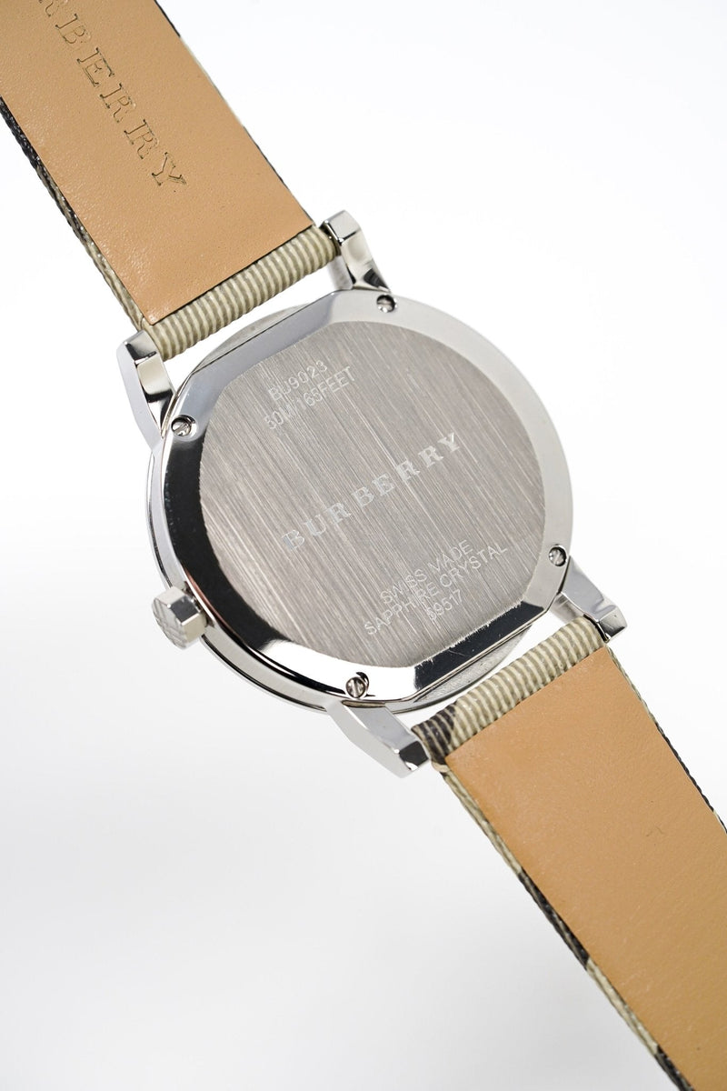 Burberry The City Nova Beige Dial Grey Leather Strap Watch for Women - BU9023 Buy Now By Burberry