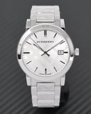 Burberry The City Silver Dial Silver Steel Strap Watch for Men - BU9037