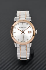 Burberry The City Diamonds White Dial Two Tone Steel Strap Watch for Women - BU9127 Buy Now By Burberry