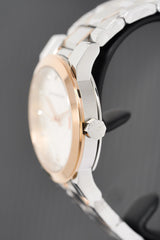 Burberry The City Diamonds White Dial Two Tone Steel Strap Watch for Women - BU9127 Buy Now By Burberry