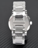 Burberry The City Black Dial Silver Steel Strap Watch for Men - BU9351