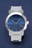 Burberry The City Blue Dial Silver Steel Strap Watch for Men - BU9363