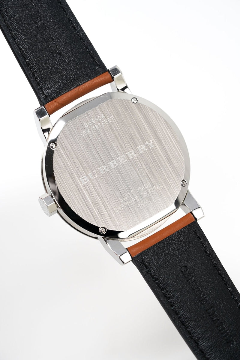 Burberry The City Silver Dial Brown Leather Strap Watch for Men - BU9904 Buy Now By Burberry