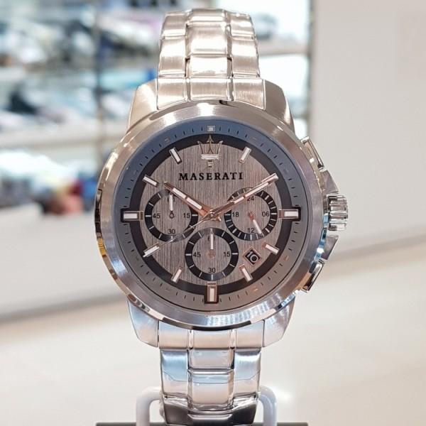 Maserati Successo Chronograph Silver Dial Silver Steel Strap Watch For Men - R8873621004 Buy Now By Maserati