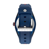 Shop Gucci Sync XXL Quartz Blue Dial Blue Rubber Strap Watch For Men - YA137104 in USA