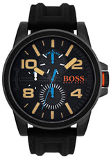 Hugo Boss Orange Detroit Analog Black Dial Black Silicone Strap Watch For Men - 1550011 Buy Now By Hugo Boss