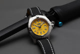 Shop Breitling Avenger Automatic 45 Seawolf Yellow Dial Black Nylon Strap Watch for Men - A17319101I1X1 in USA
