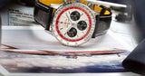 Shop Breitling Navitimer B01 Chronograph 43 Boeing 747 White Dial Black Leather Strap Watch for Men - AB01383B1G1P1 in USA