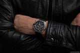 Breitling Super Chronomat 44 Four Year Calendar Black Dial Black Rubber Strap Watch for Men - I19320251B1S1