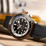 Breitling Superocean Automatic 42mm 18K Red Gold & Black Dial Black Rubber Strap Watch for Men - U17375211B1S1