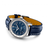 Shop Breitling Navitimer 1 Automatic 41mm Blue Dial Blue Leather Strap Mens Watch - A17326211C1P4 in USA