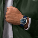 Shop Breitling Navitimer 1 Automatic 41mm Blue Dial Blue Leather Strap Mens Watch - A17326211C1P4 in USA