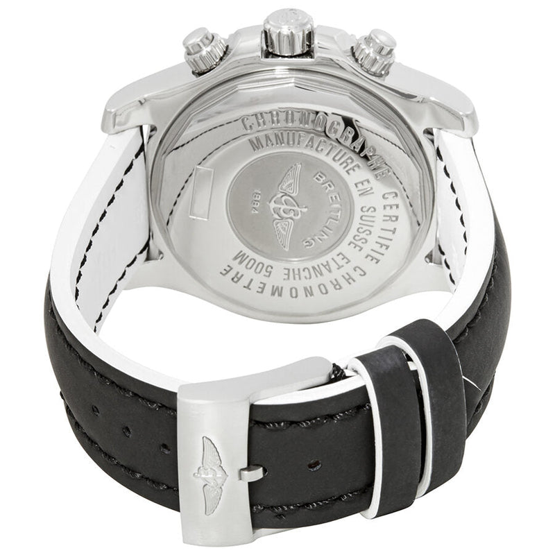 Shop Breitling Superocean Chronograph II 44mm Automatic Black Dial Black Leather Strap Mens Watch - A1334102/BA84 in USA
