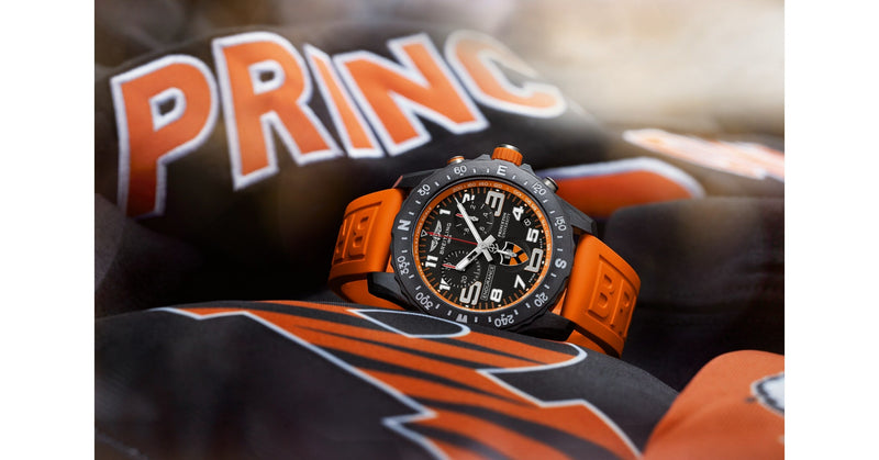 Breitling Endurance Pro Princeton University Edition Black Dial Orange Rubber Strap Watch for Men - X823104C1B1S1 Buy Now By Breitling