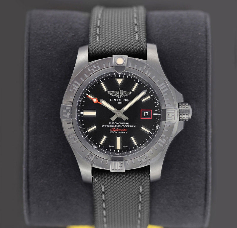 Shop Breitling Avenger Titanium Blackbird 44mm Automatic Mens Watch - V1731110BD74/109W in USA