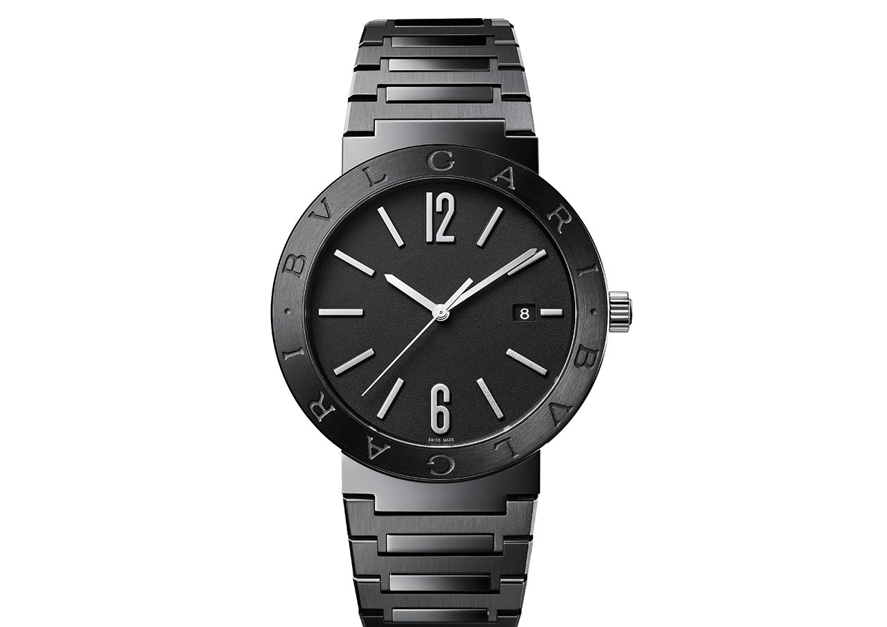 Bvlgari Bvlgari Lady Black Dial Black Steel Strap Watch for Women - BVLGARI103557