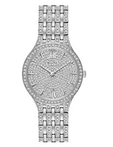 Bulova Crystal Collection Silver Dial Silver Steel Strap Watch for Women - 96L243 Buy Now By Bulova