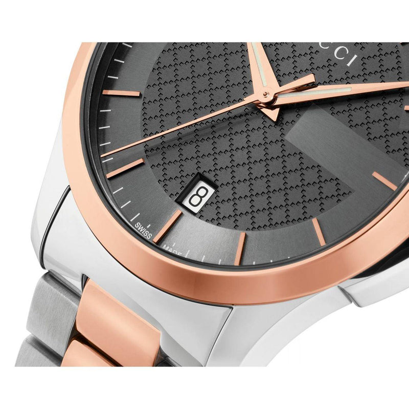 Gucci G Timeless Grey Dial Two Tone Steel Strap Watch For Women - YA126527 Buy Now By Gucci