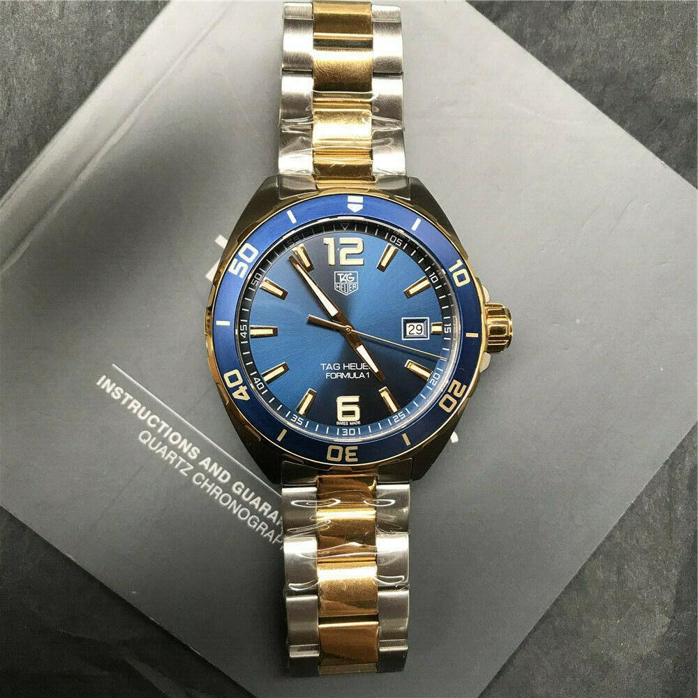 Tag Heuer Formula 1 Analog Blue Dial Two Tone Steel Strap Watch for Men - WAZ1120.BB0879
