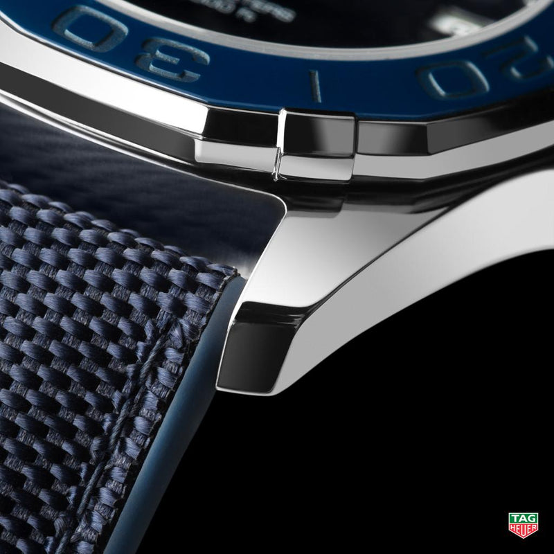 Tag Heuer Aquaracer Quartz Diamonds Blue Dial Blue Nylon Strap Watch for Women - WAY131N.FT6091 Buy Now By Tag Heuer