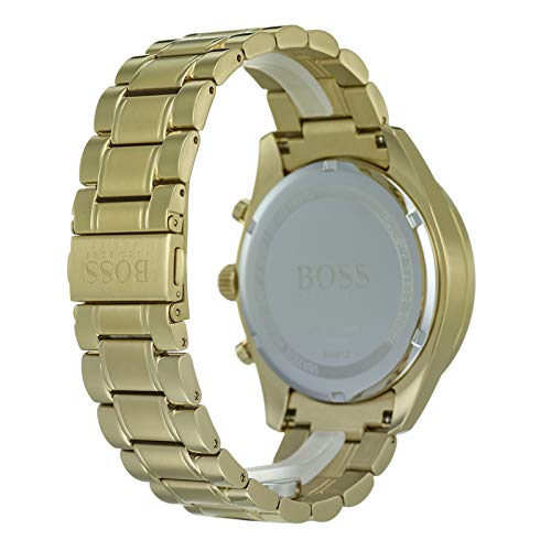Hugo Boss Trophy White Dial Gold Steel Strap Watch for Men - 1513631 Buy Now By Hugo Boss