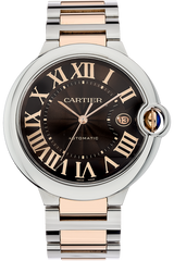 Cartier Ballon Bleu de Cartier Brown Dial Two Tone Steel Strap Watch for Men - W6920032