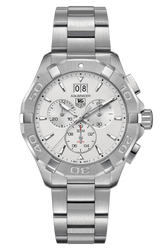 Tag Heuer Aquaracer White Dial Silver Steel Strap Watch for Men - CAY1111.BA0927 Buy Now By Tag Heuer