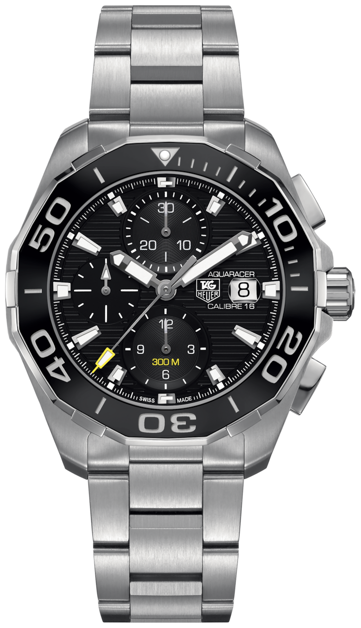Shop Tag Heuer Aquaracer Black Dial Watch for Men - CAY211A.BA0927 in USA
