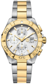 Tag Heuer Aquaracer Caliber 16 Automatic White Dial Two Tone Steel Strap Watch for Men - CAY2121.BB0923 Buy Now By Tag Heuer