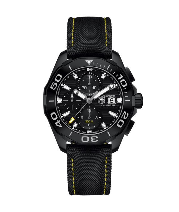 Shop Tag Heuer Aquaracer PVD Black Dial Watch for Men - CAY218A.FC6361 in USA