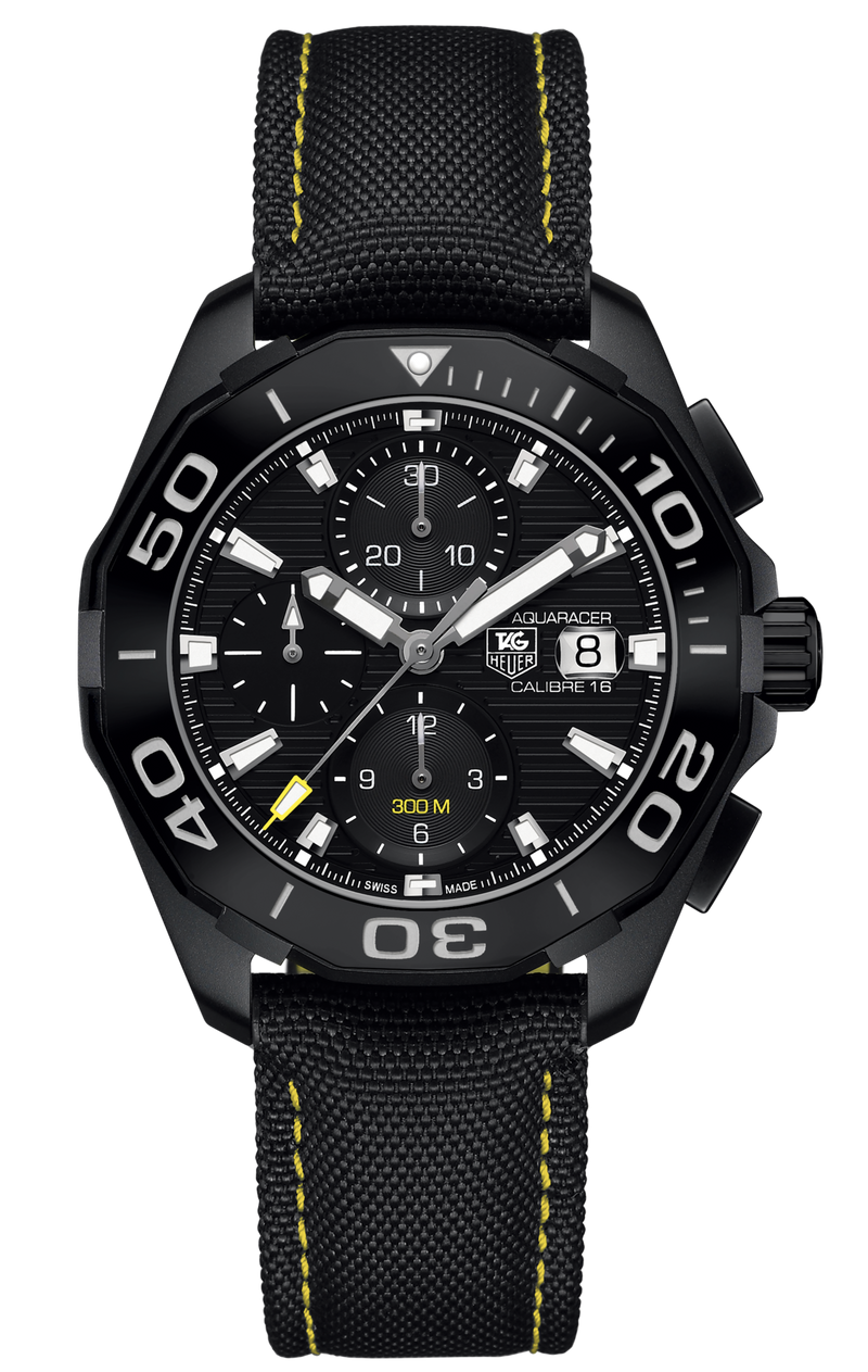 Tag Heuer Aquaracer PVD Black Dial Watch for Men - CAY218A.FC6361 Buy Now By Tag Heuer