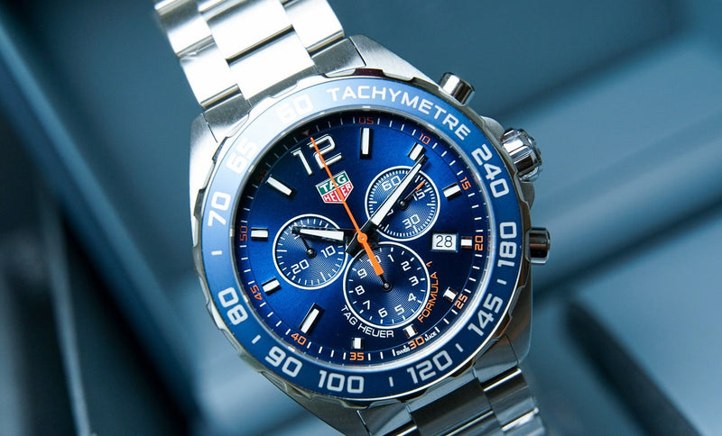 Tag Heuer Formula 1 Chronograph Blue Dial Silver Steel Strap Watch for Men - CAZ1014.BA0842 Buy Now By Tag Heuer