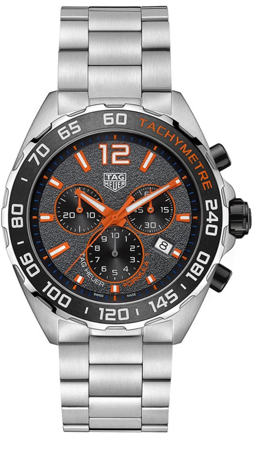 Shop Tag Heuer Formula 1 Chronograph Ceramic Black Dial Silver Steel Strap Watch for Men - CAZ101AH.BA0842 in USA