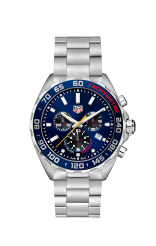 Shop Tag Heuer Formula 1 Red Bull Racing Chronograph Blue Dial Silver Steel Strap Watch for Men - CAZ101AK.BA0842 in USA