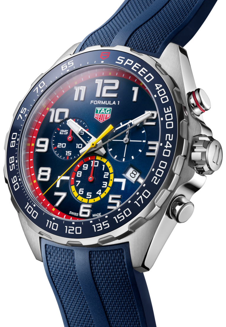 Tag Heuer Formula 1 Red Bull Racing Chronograph Blue Dial Blue Rubber Strap Watch for Men - CAZ101AL.FT8052 Buy Now By Tag Heuer